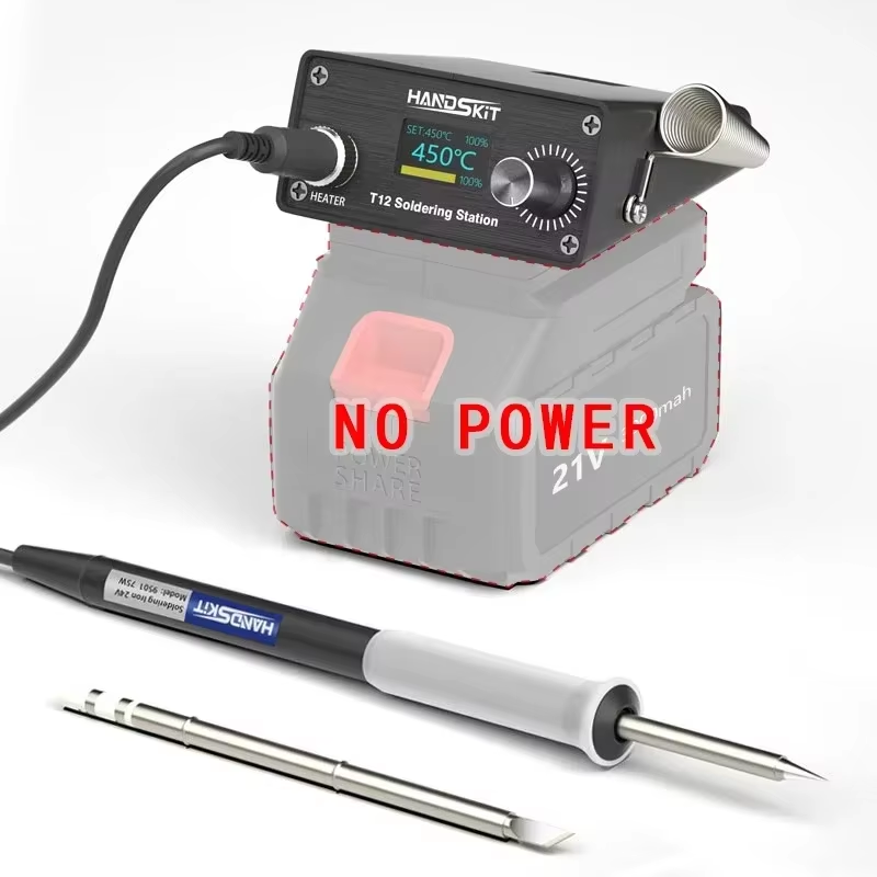 Power Tools Toolstation - Stasiun solder Digital T12 dengan kontrol