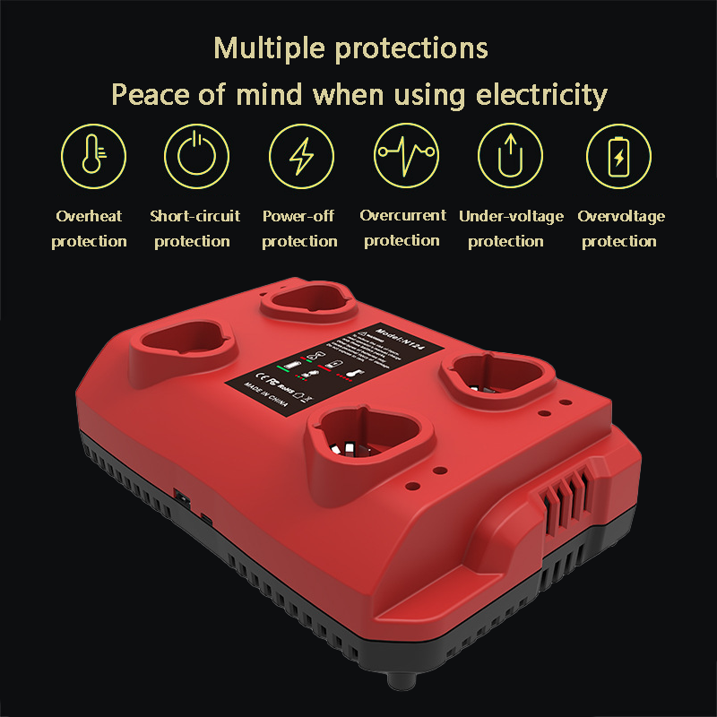 Power Tools Toolstation - Pengisi Daya Cepat Universal Victpower Untuk