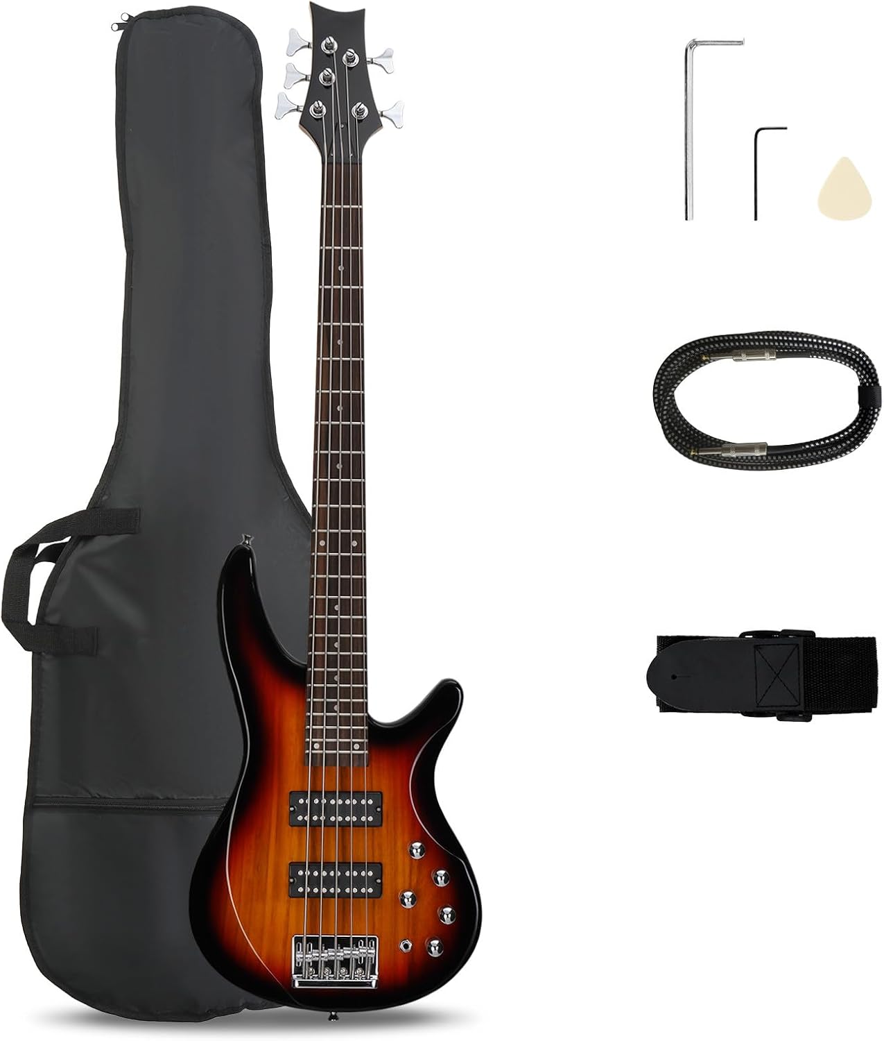 Power Tools Kit Set - Gitar Bass Elektrik 5 Senar, Ukuran