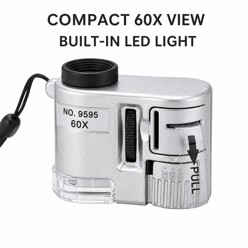 Power Tools Inspection - Mikroskop LED Mini 60X Portabel, Alat