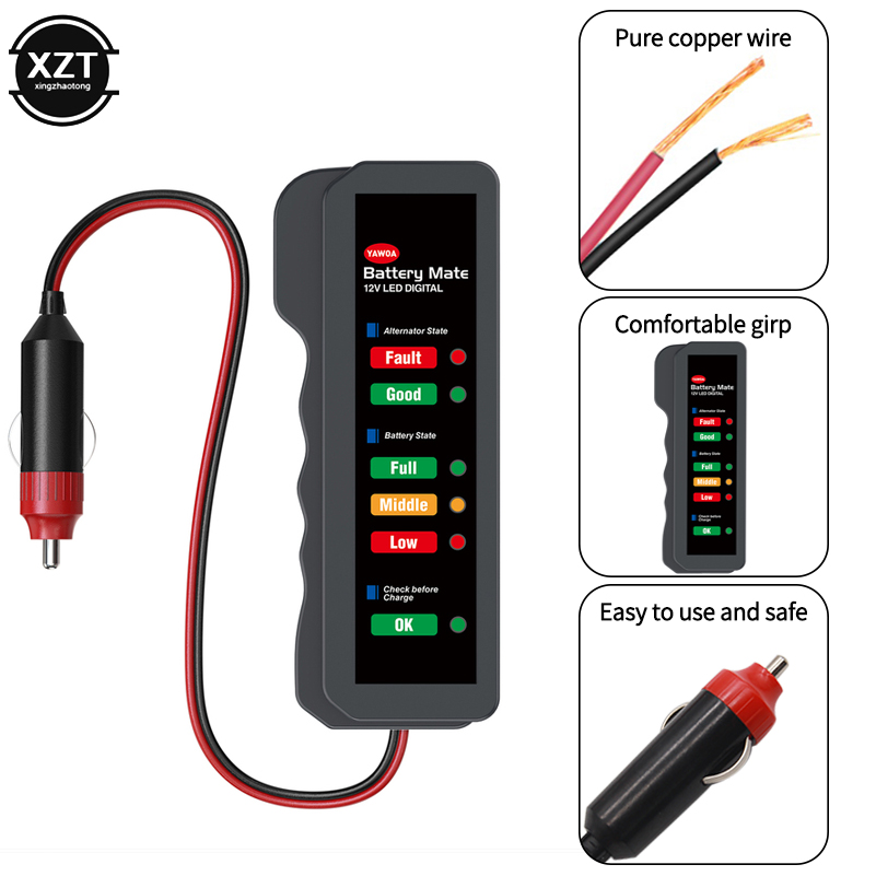 Power Tools Display - Penguji Baterai Mobil 6 Layar LED