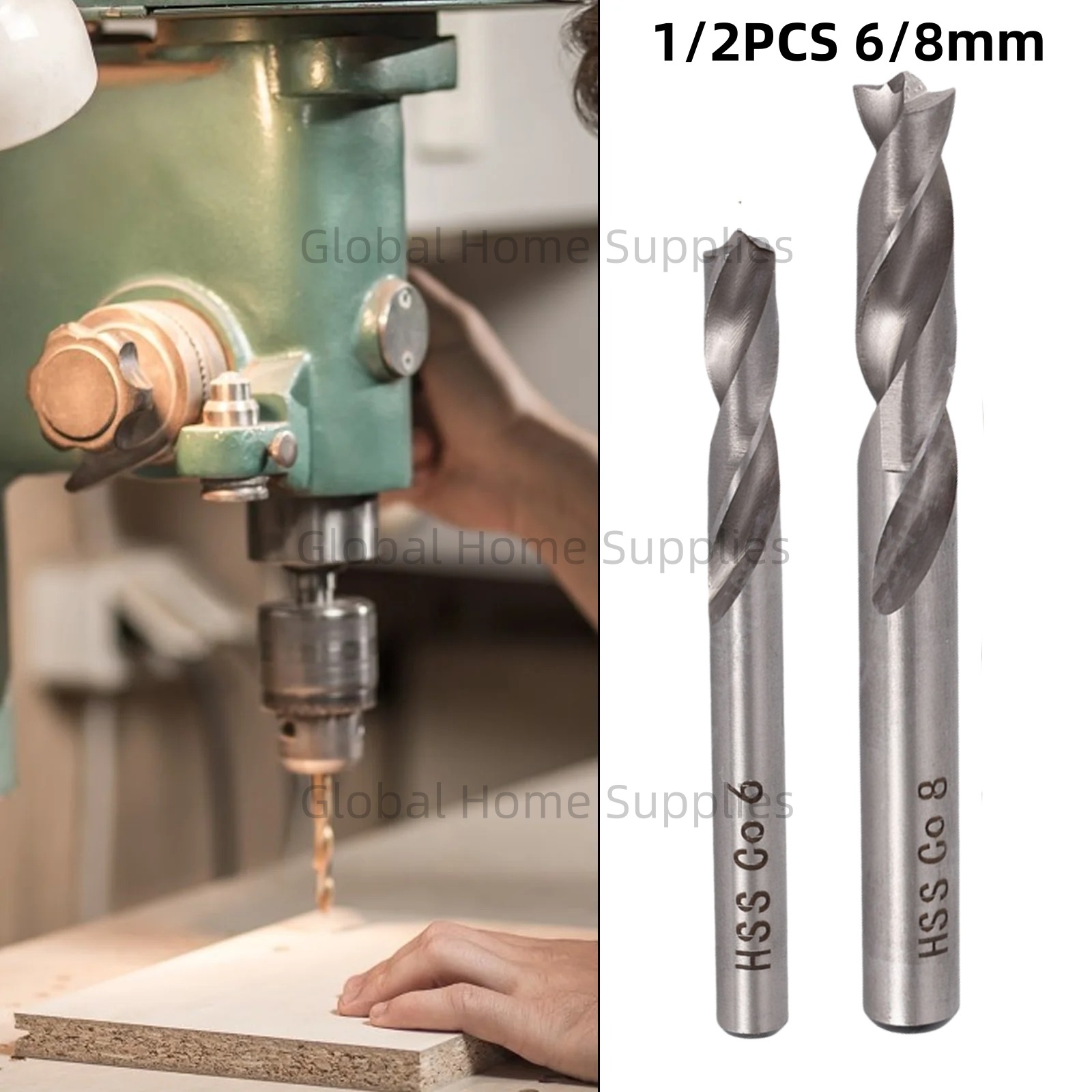 1/2 Buah 6/8Mm HSS CO Mata Bor - Power Tools Kobalt ulasan dan harga