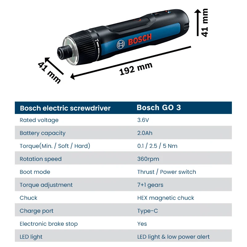Obeng Listrik BOSCH Go 3 Obeng - Power Tools Bosch ulasan dan harga