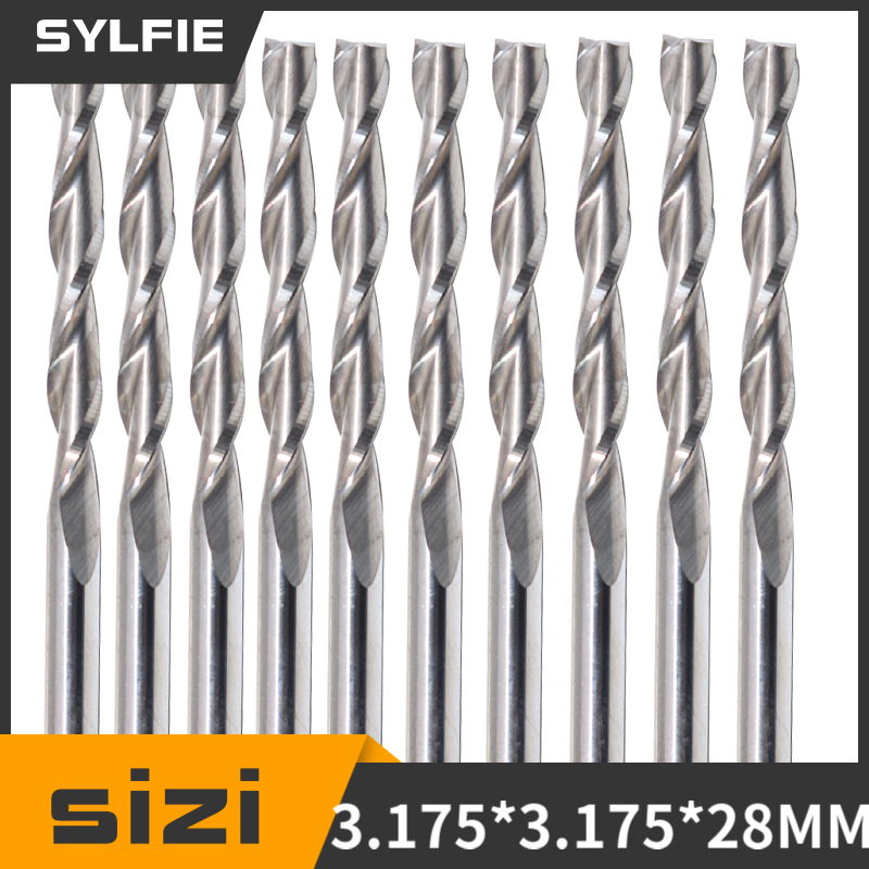 10Pcs Double Flute Spiral Cutt - Power Tools Kobalt ulasan dan harga