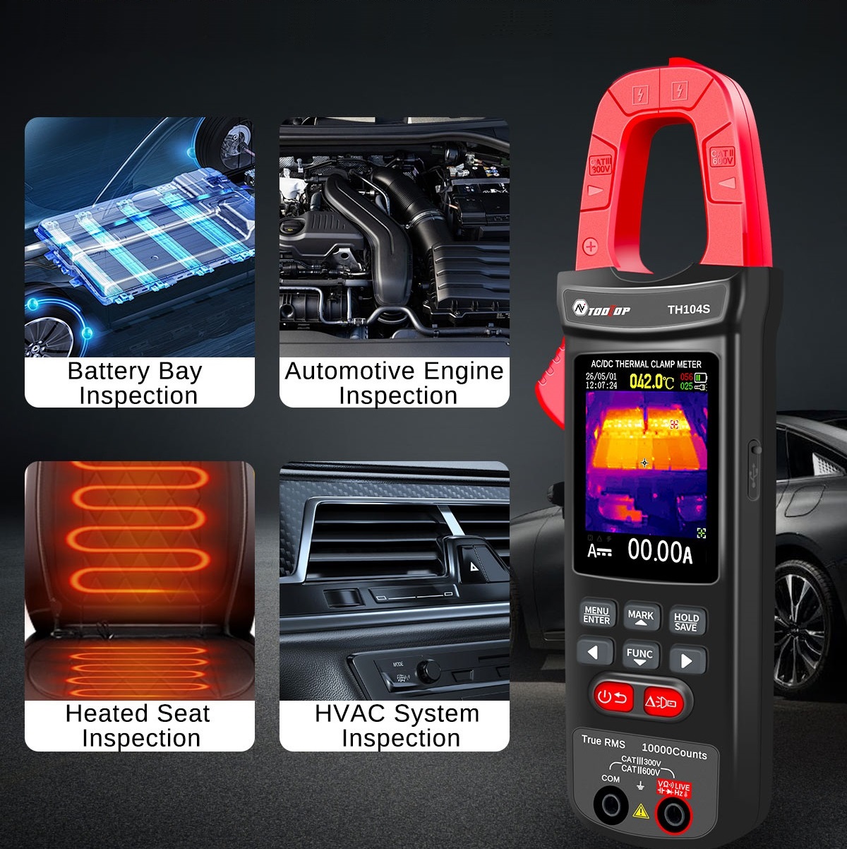 TH104S Thermal Clamp Meter 100 - Power Tools Inspection ulasan dan harga