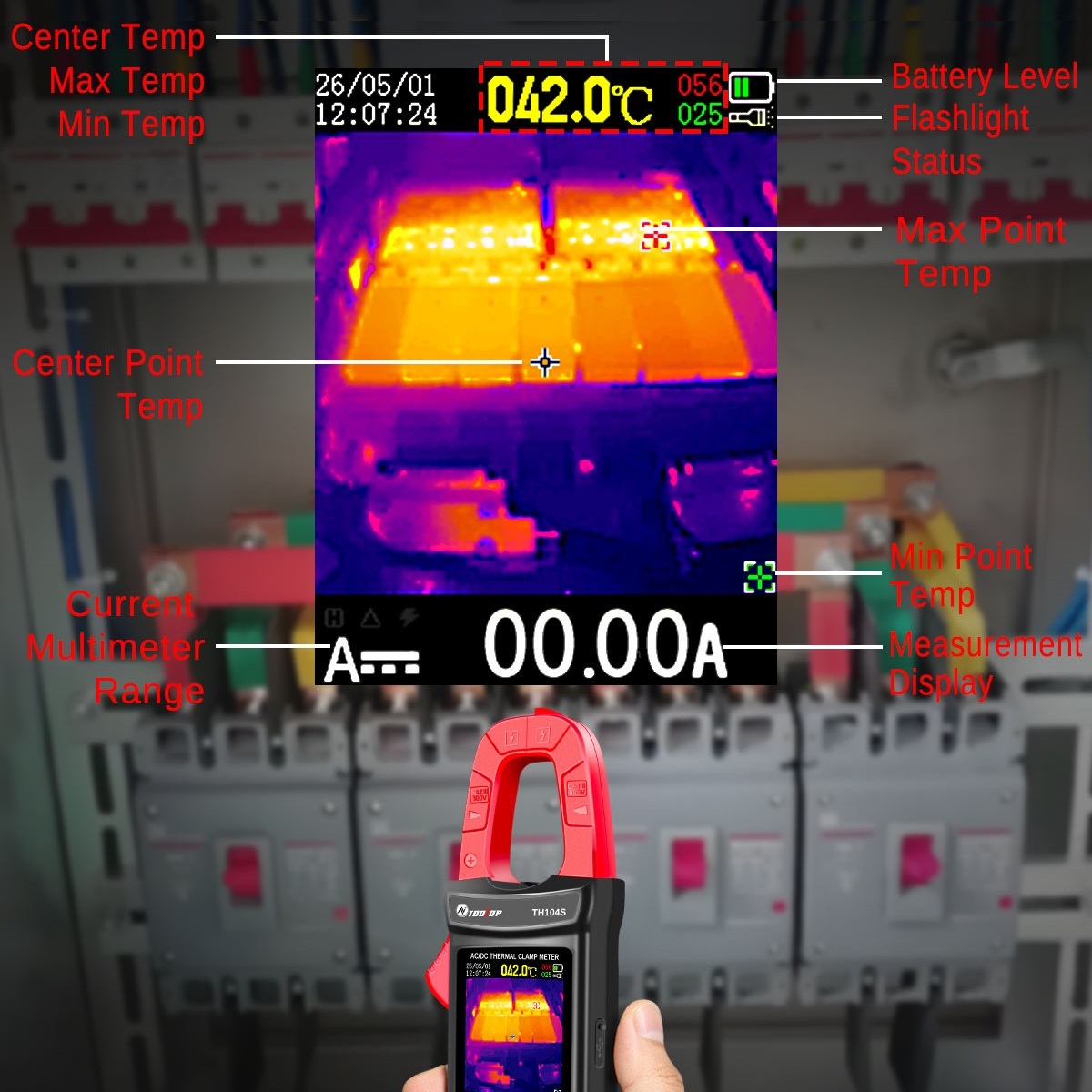 TH104S Thermal Clamp Meter 100 - Power Tools Inspection ulasan dan harga