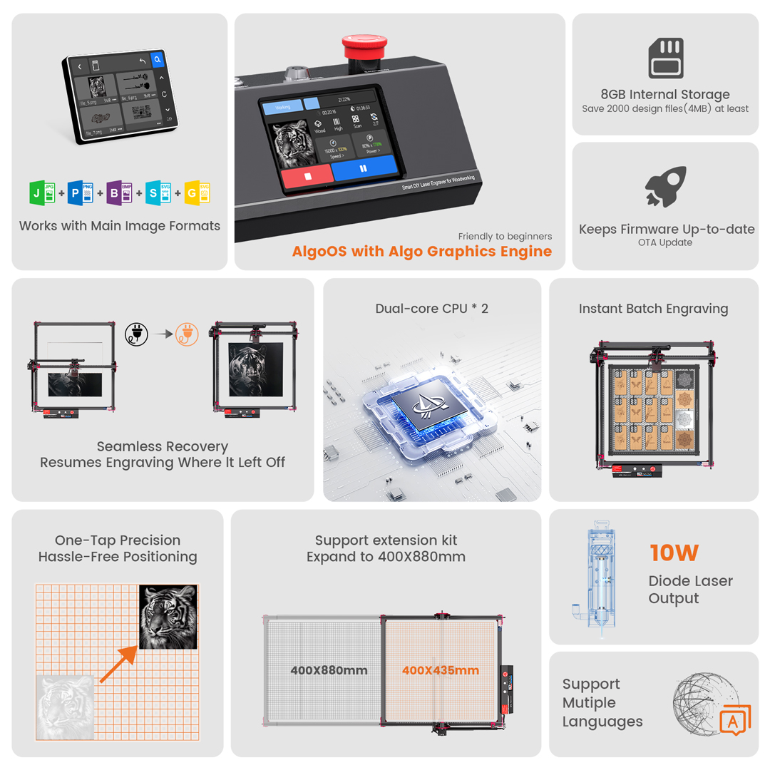 AlgoOS KIT pemotong pengukir L - Power Tools Display ulasan dan harga