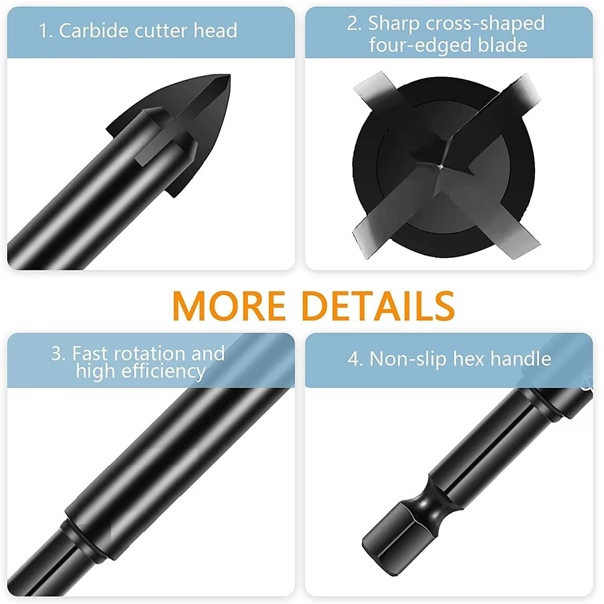 Mata Bor Hexagonal 6mm Untuk U - Power Tools Kobalt ulasan dan harga