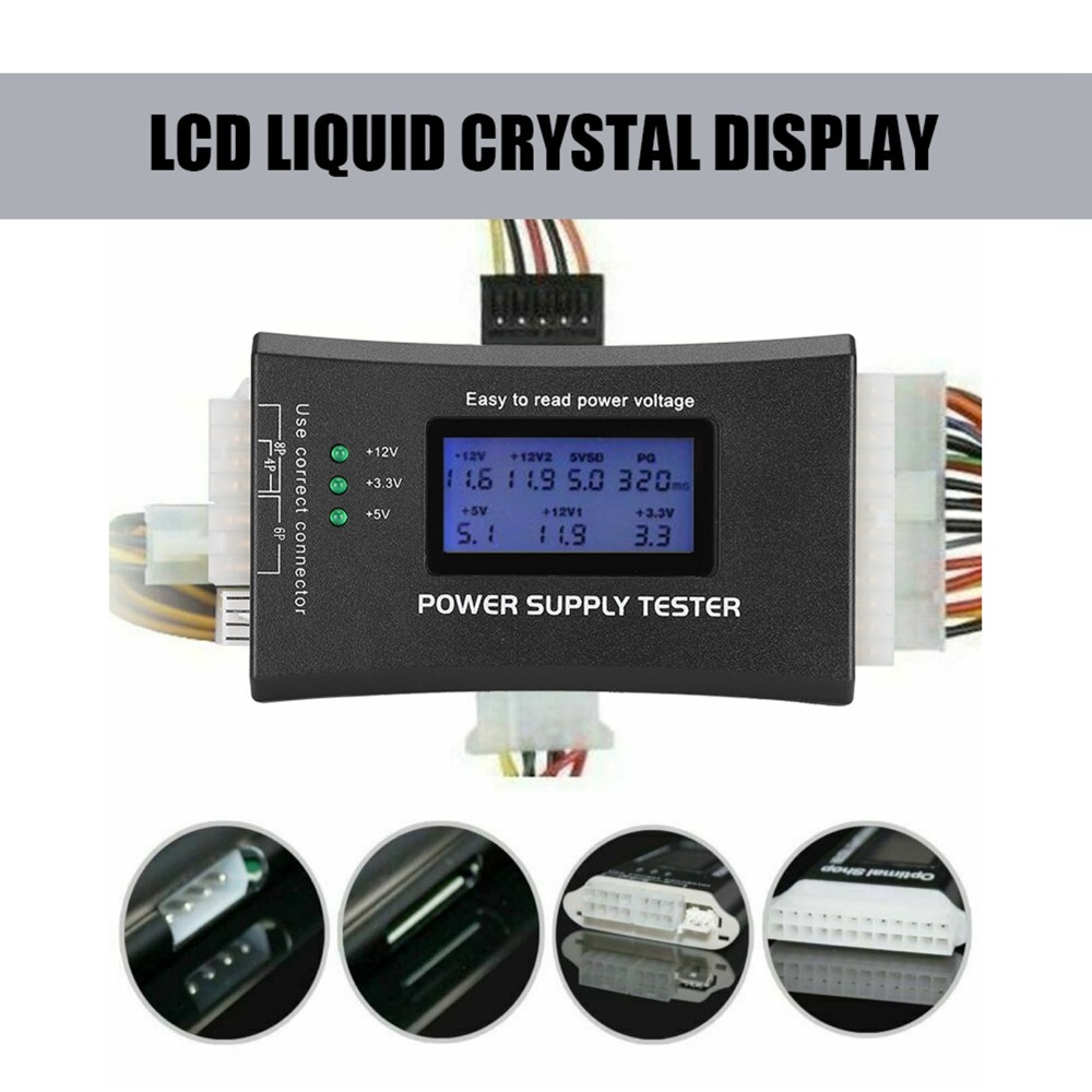 Penguji Catu Daya ATX Layar LC - Power Tools Inspection ulasan dan harga