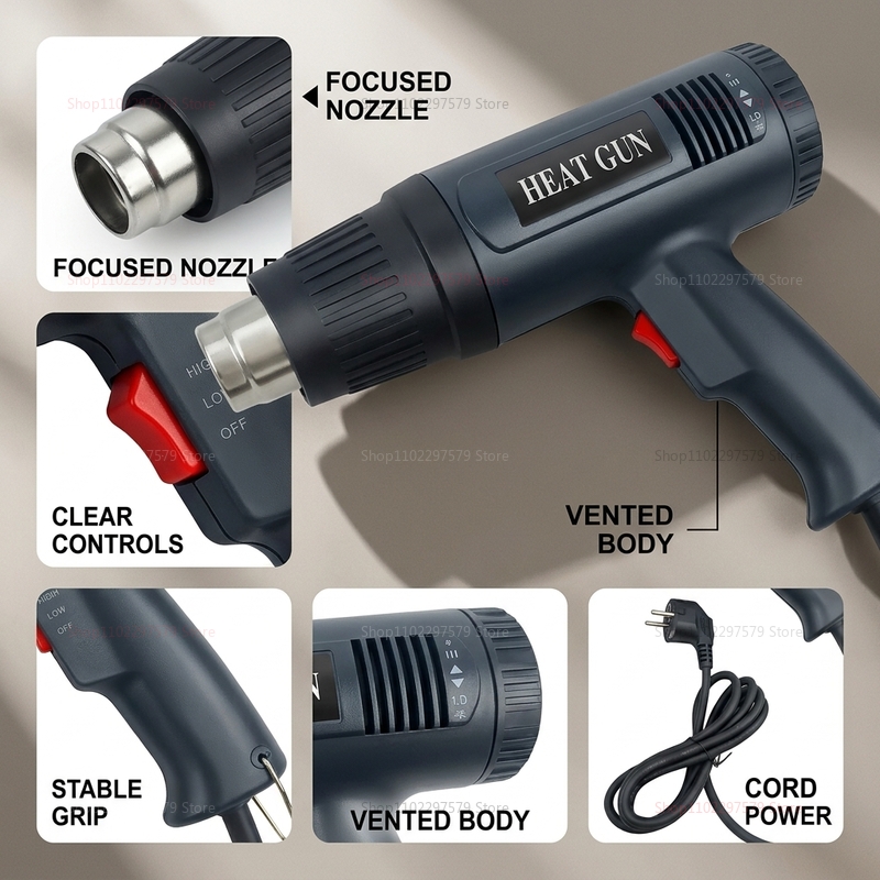 Pistol Udara Panas 220V, Pisto - Power Tools Toolstation ulasan dan harga