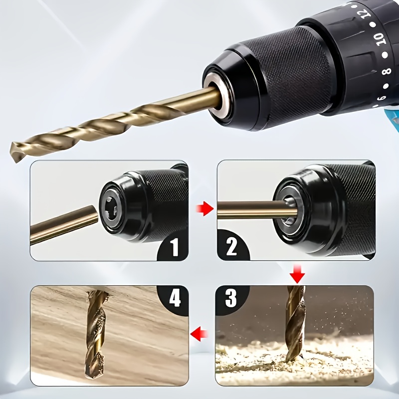 10 Buah Set Mata Bor Kobalt M3 - Power Tools Kobalt ulasan dan harga