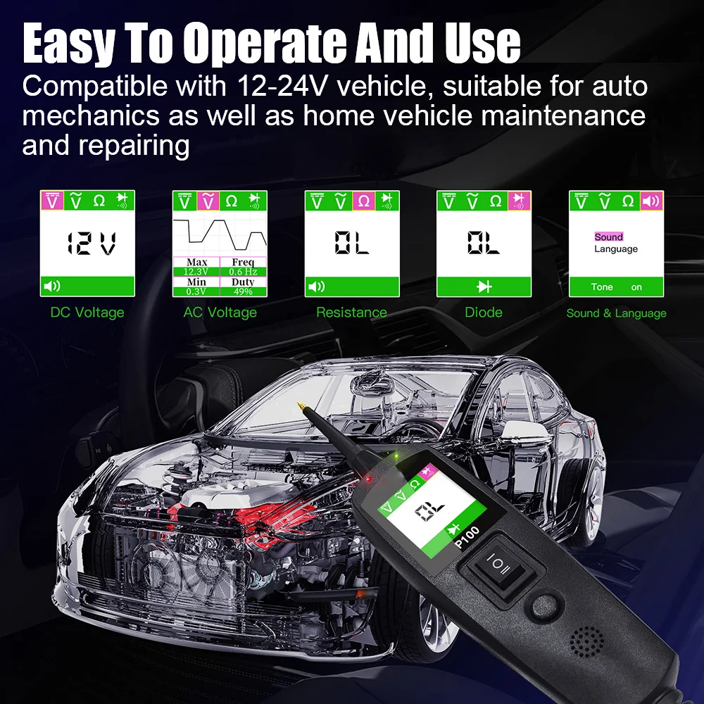 P100 Alat Penguji Sirkuit Otom - Power Tools Kits ulasan dan harga