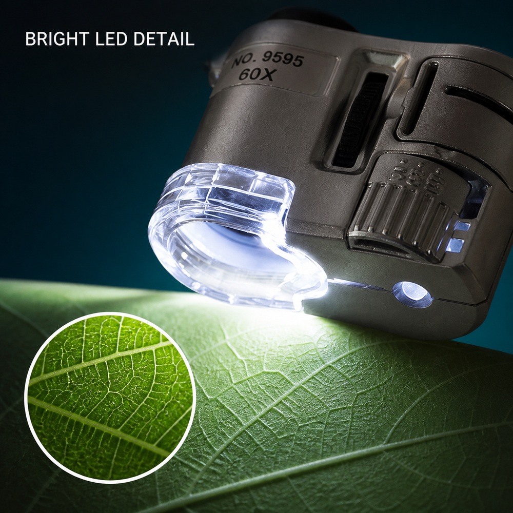 Mikroskop LED Mini 60X Portabe - Power Tools Inspection ulasan dan harga