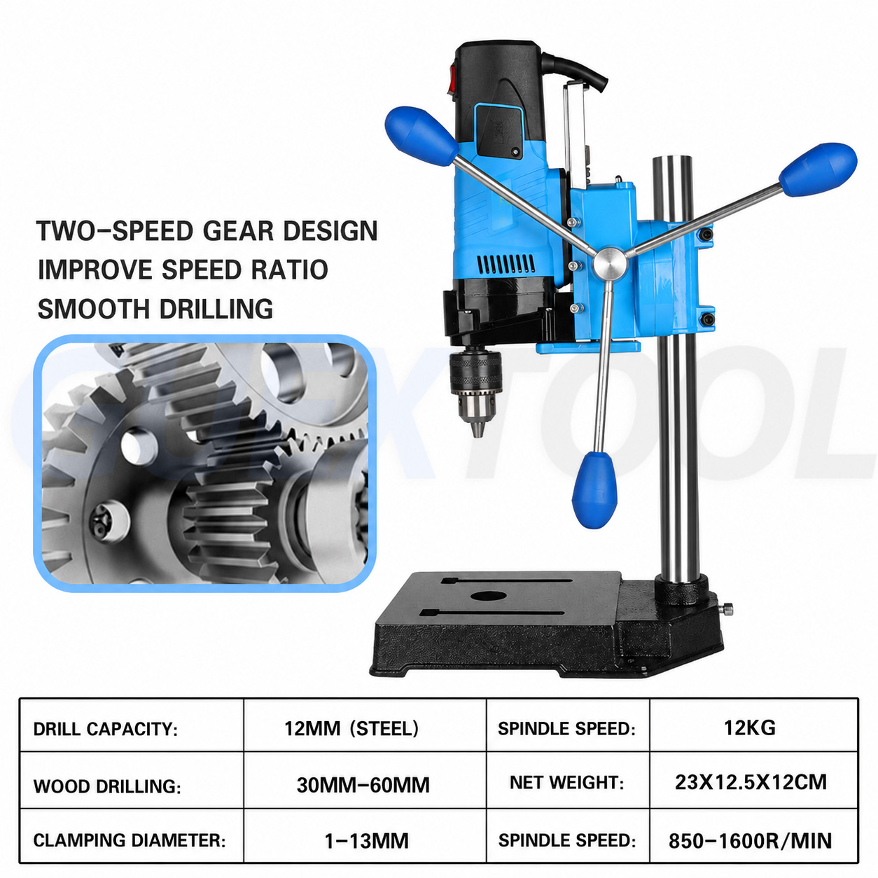 Mesin Bor Duduk Digital 1200W  - Power Tools Display ulasan dan harga