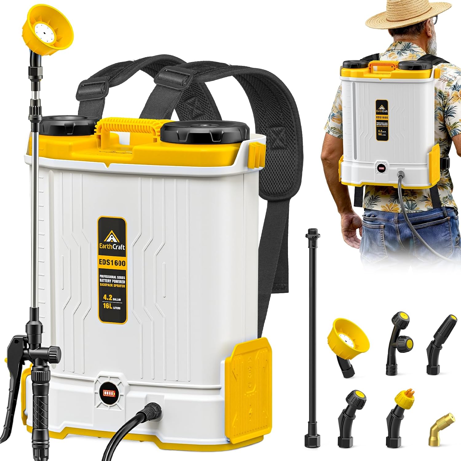 Penyemprot Ransel Bertenaga Ba - Power Tools Garden ulasan dan harga