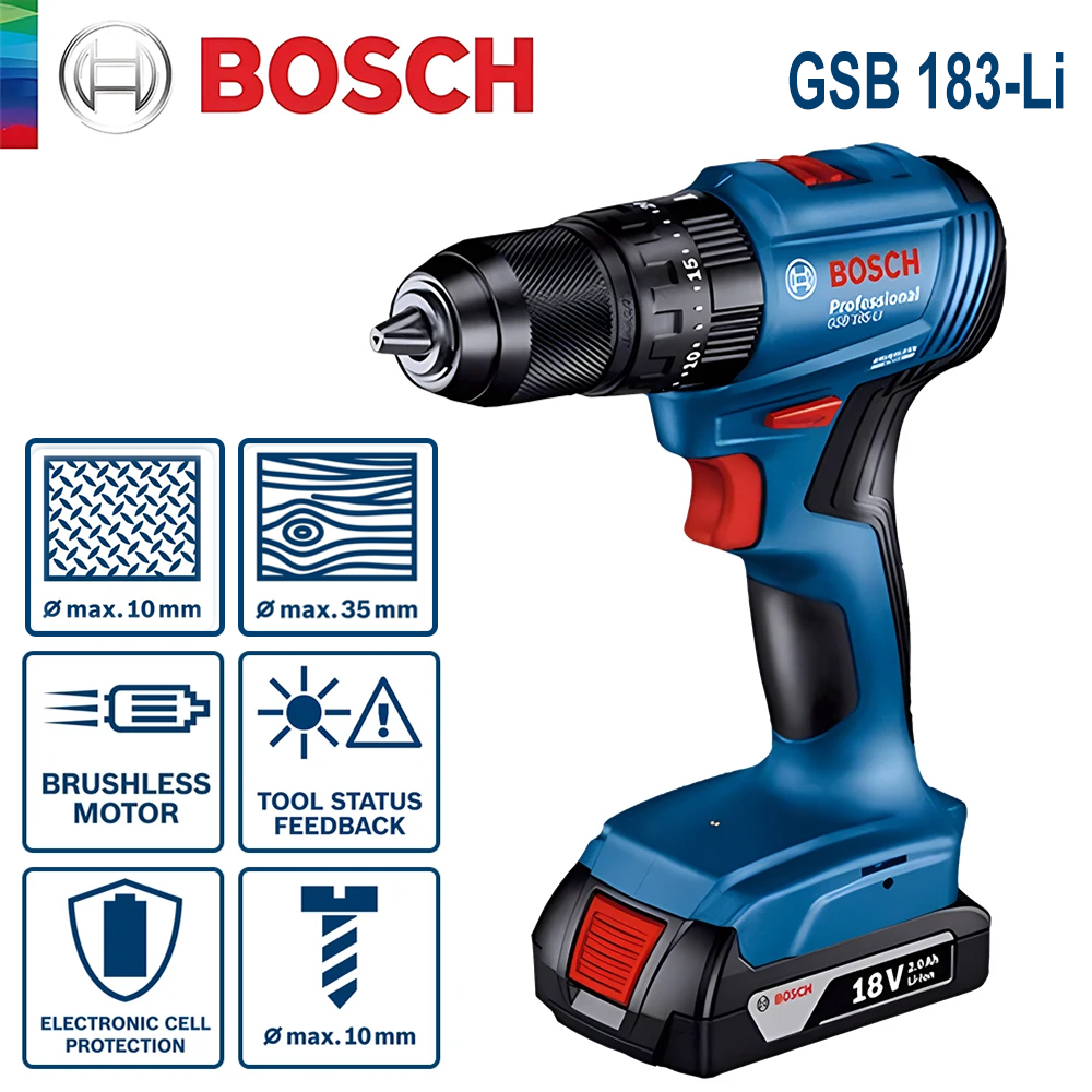 Bosch GSB 183-LI Obeng Bor Lis - Power Tools Bosch ulasan dan harga